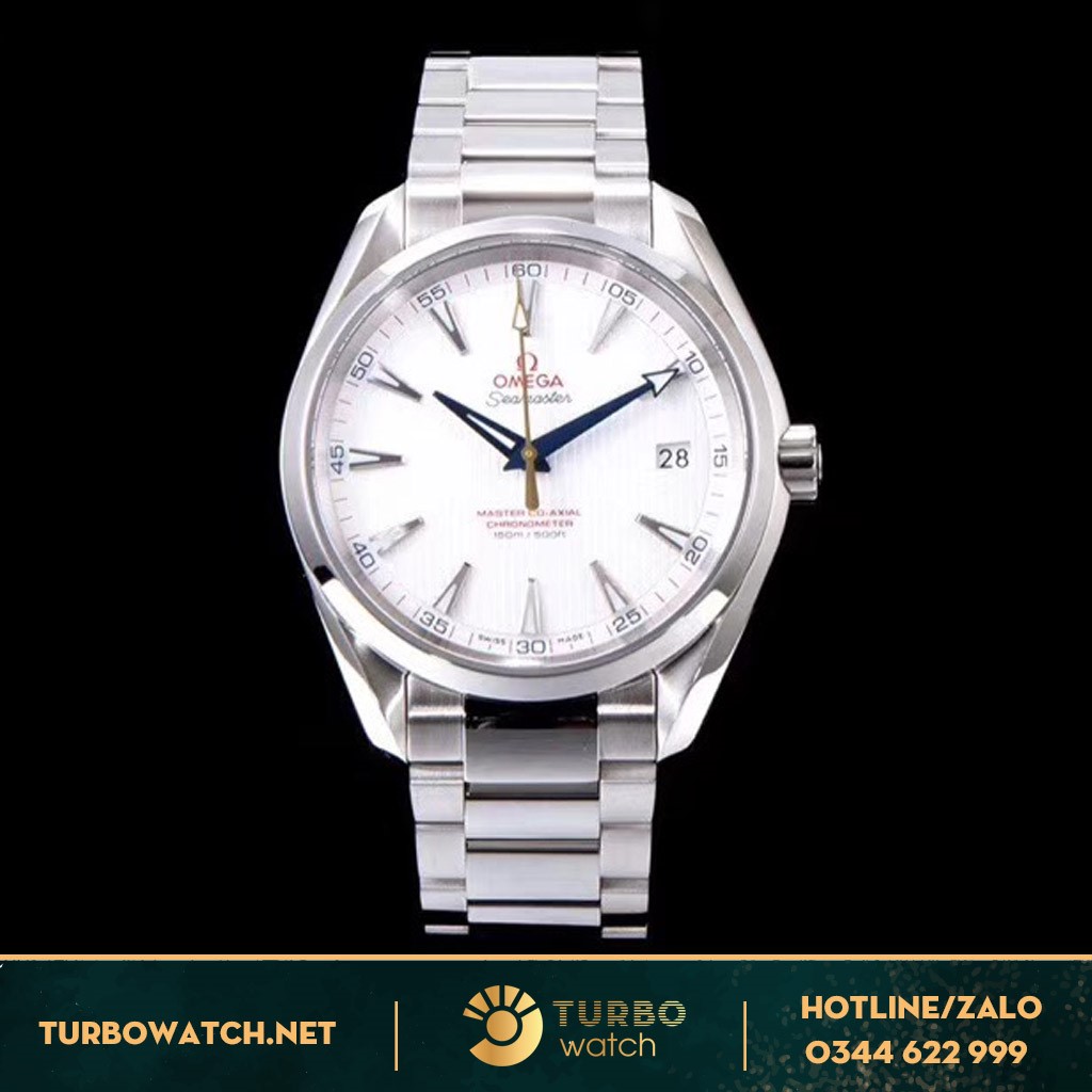 Mẫu đồng hồ Omega Seamaster Aqua Terra 41mm mặt trắng siêu cấp với vẻ hoàn thiện ấn tượng