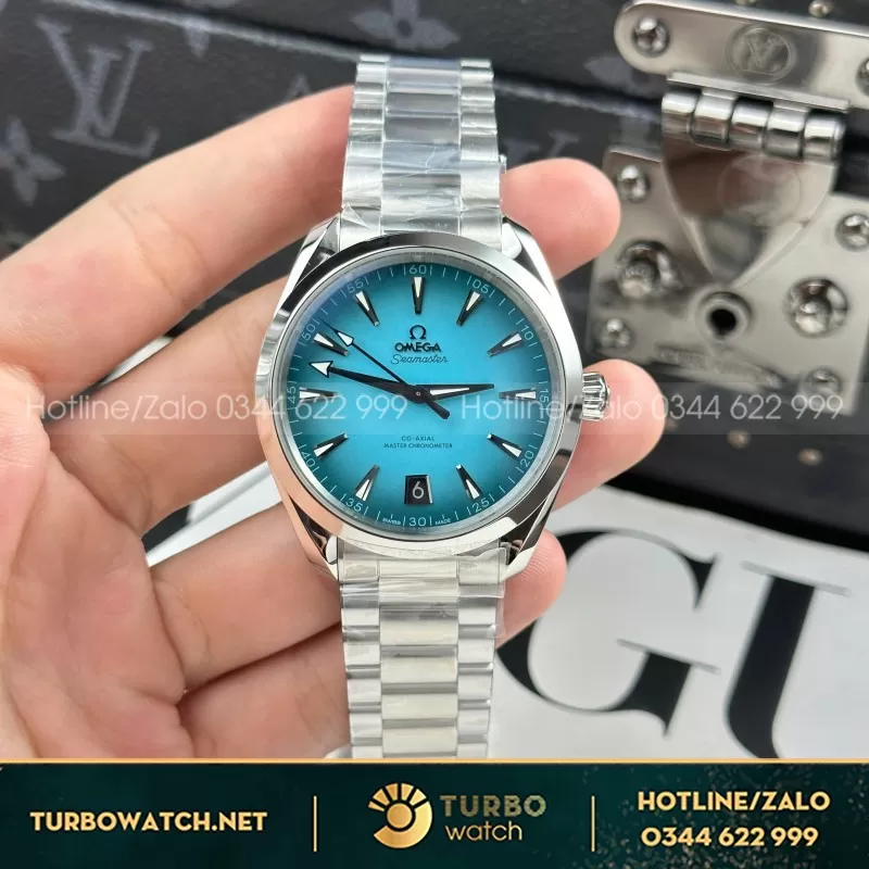 Đồng Hồ Omega Seamaster Co-Axial Replica 11 Mặt Xanh Blue Nhà Máy VS 41mm