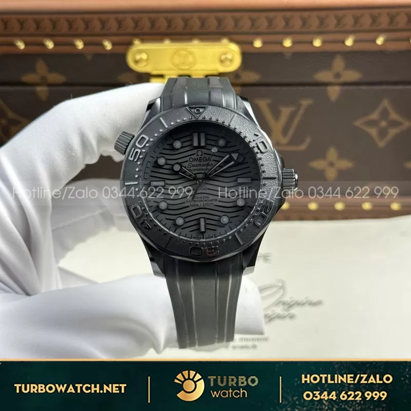 Đồng Hồ Omega Seamaster Diver 300M Replica 1:1 Mặt Số Đen VSF 42mm