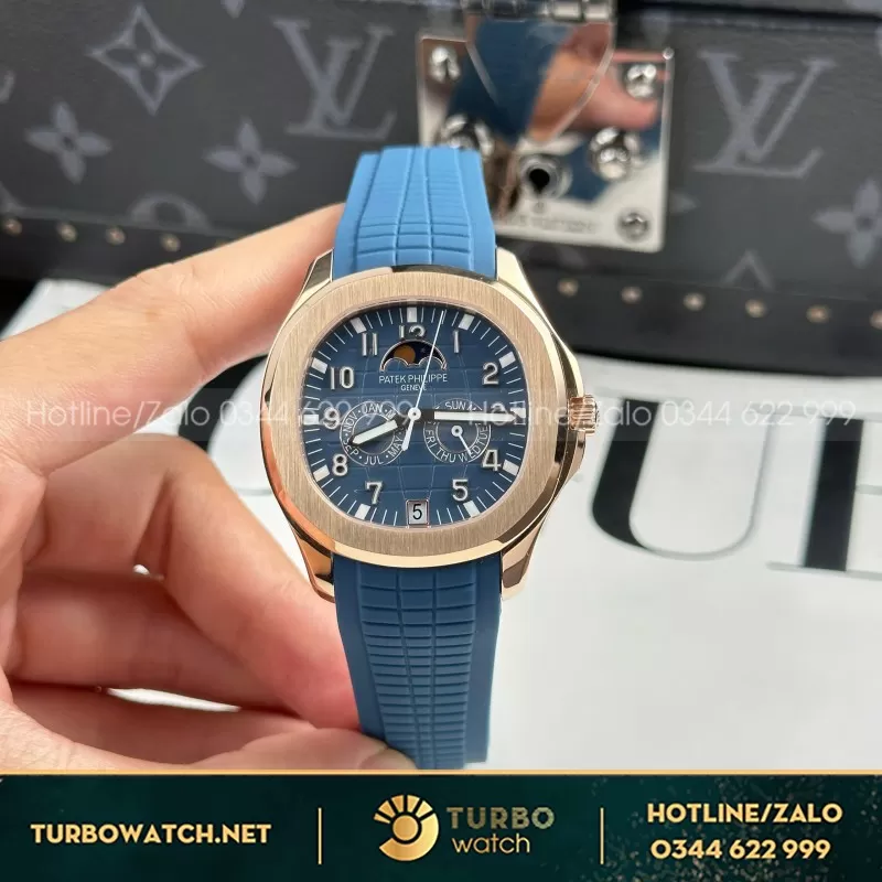 Đồng Hồ Patek Philippe Aquanaut 5261R Màu Xanh Dương Replica Cao Cấp Nhất 40mm
