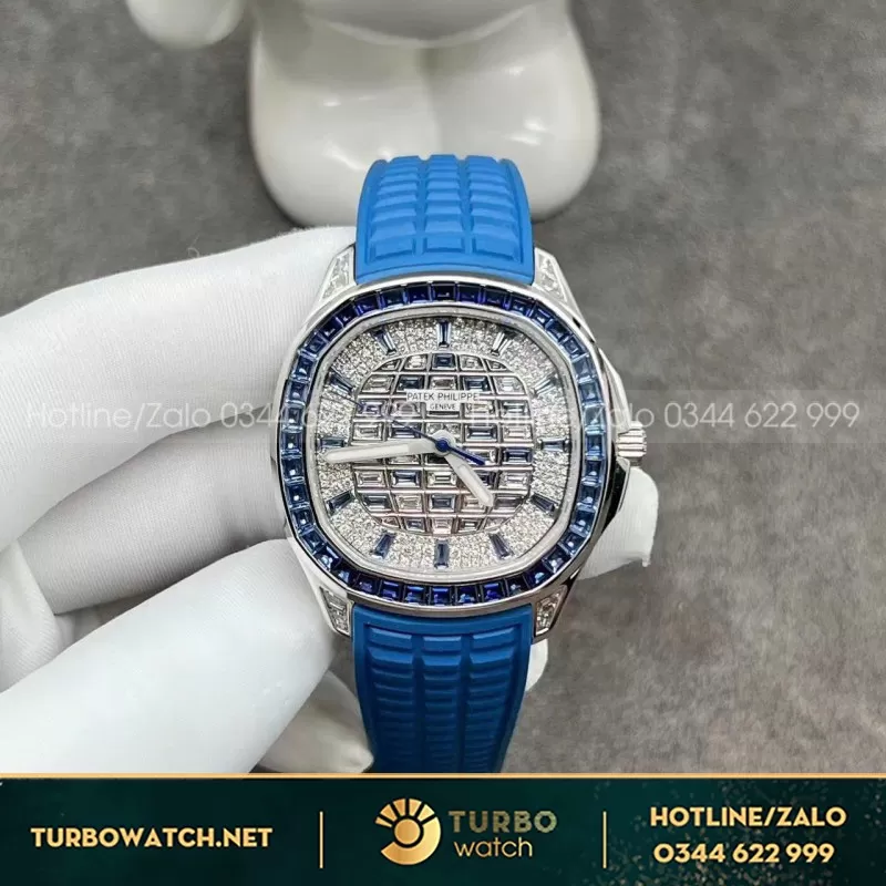Đồng Hồ Patek Philippe Aquanaut Luce 5268/461G Chế Tác Vàng Trắng 18k Kim Cương Thiên Nhiên 38.8 mm