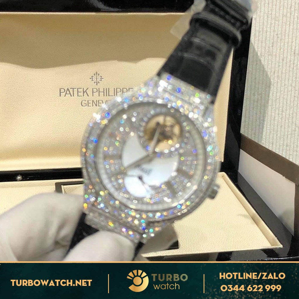 đồng hồ Piaget fake 1-1 Tourbillon full diamond 