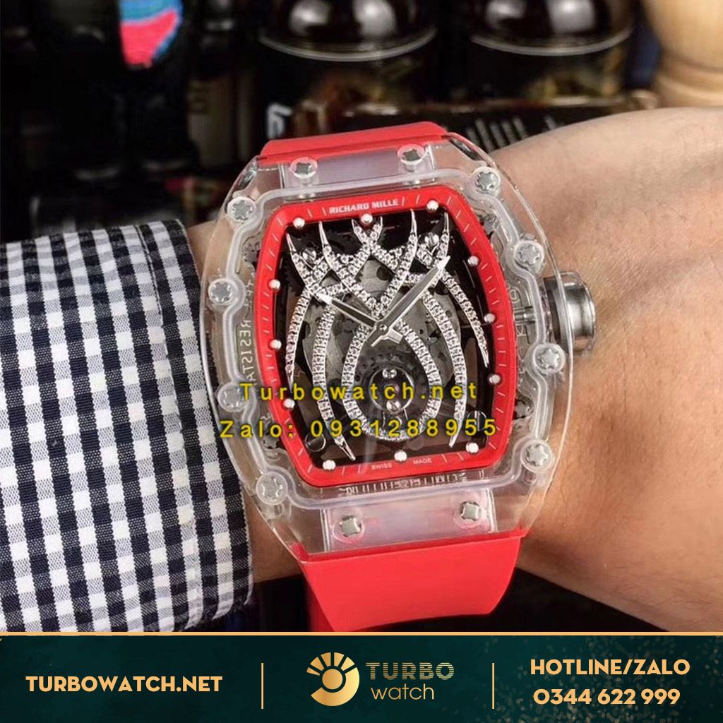 đồng hồ RICHARD MILLE fake 1-1 RM19-01 SHAPIRE RED