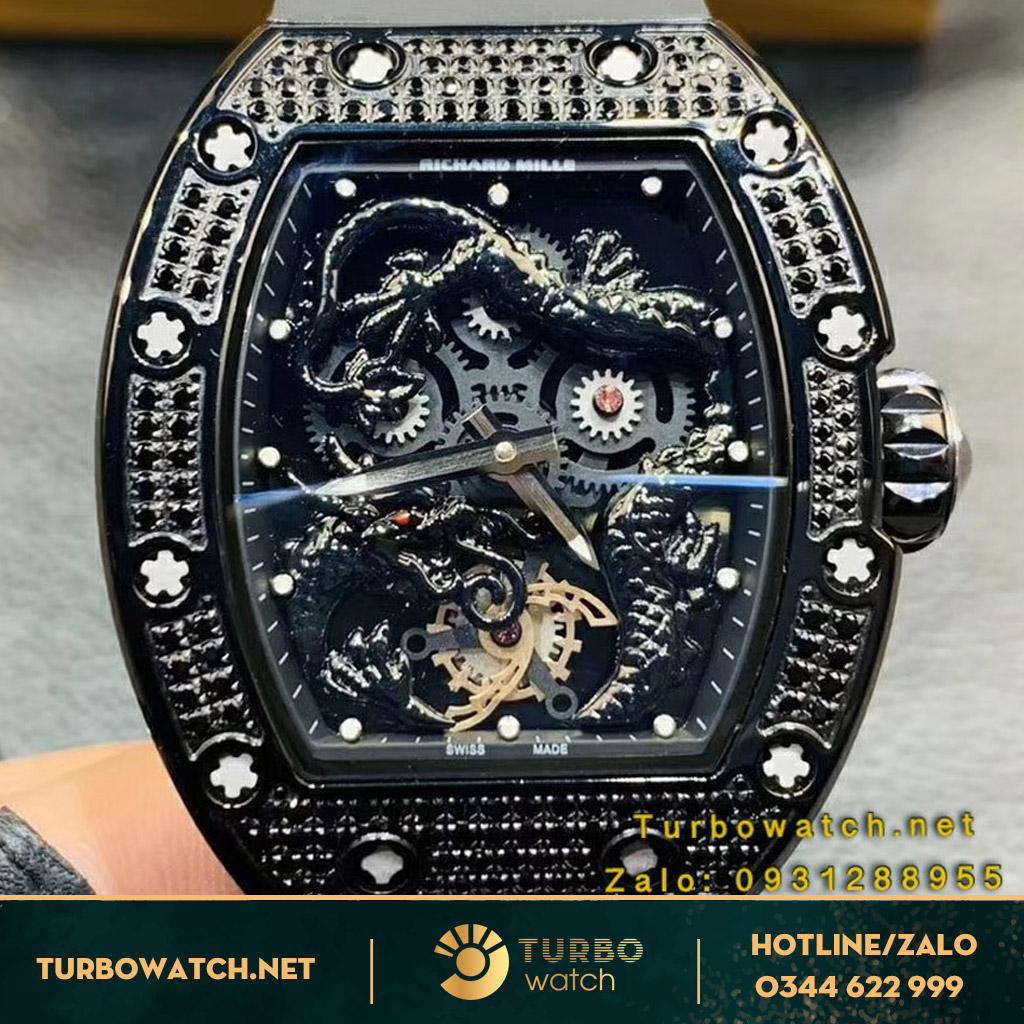 đồng hồ RICHARD MILLE siêu cấp 1-1 RM57-03 DRAGON BLACK