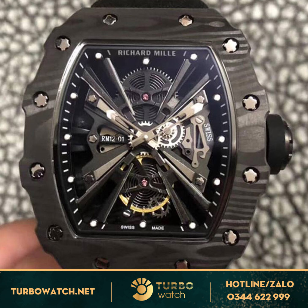 đồng hồ RICHARD MILLE super fake 1-1 RM12-01 BLACK