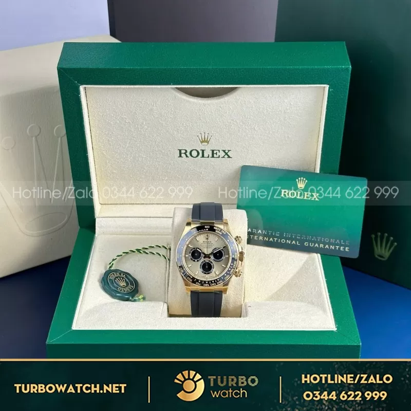Đồng Hồ Rolex Cosmograph Daytona 116515LN Replica 11 Mặt Vàng BTF 40mm