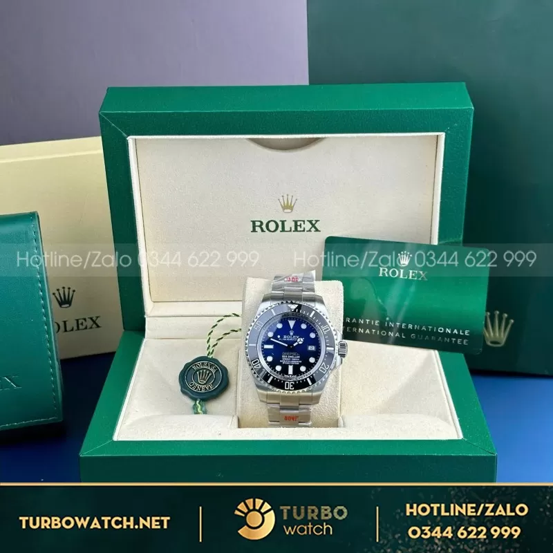 Đồng Hồ Rolex DeepSea 126660 Replica 11 Cao Cấp Mặt Số D-Blue Nhà Máy V9 44mm
