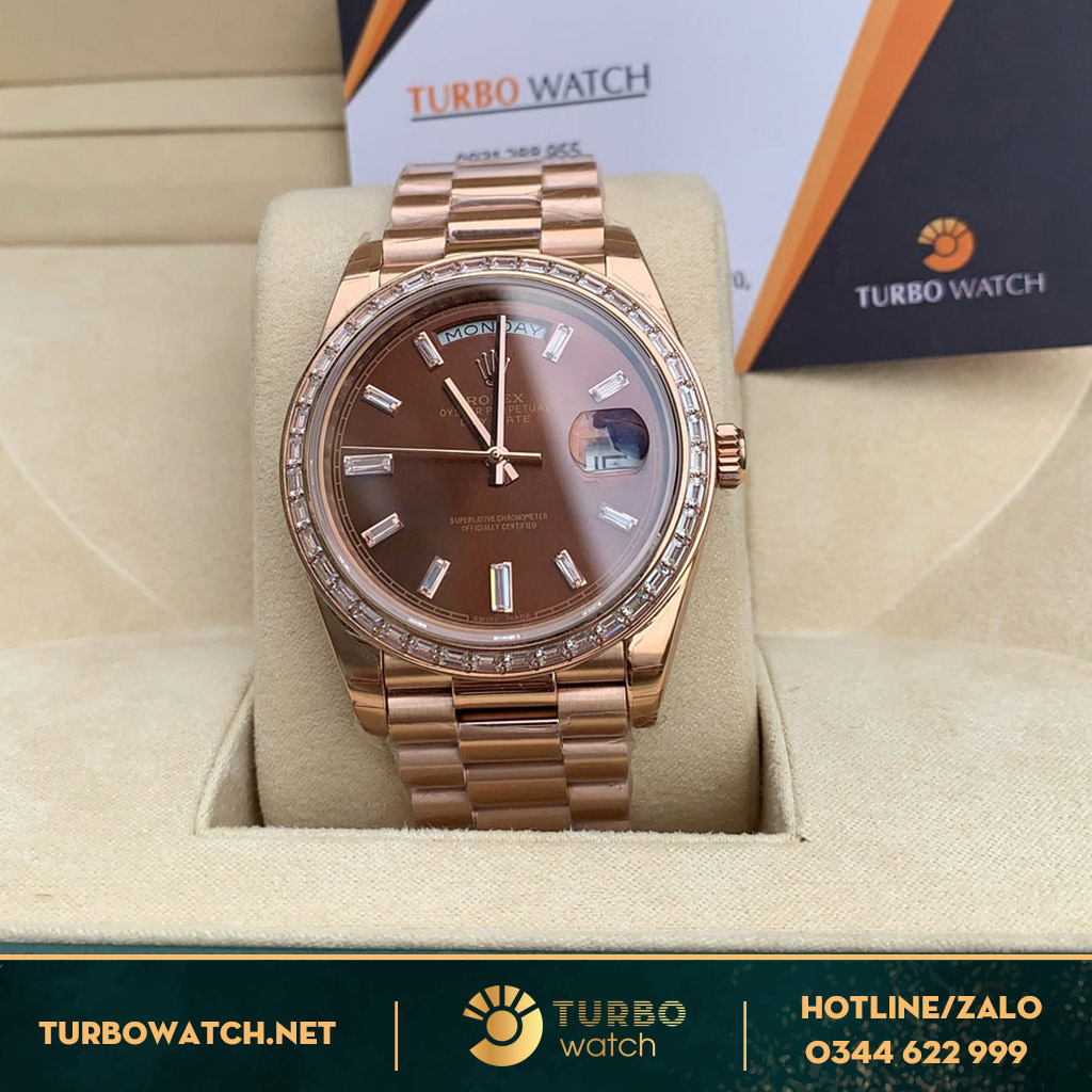 đồng hồ Rolex fake 1-1 datejust diamond rose gold