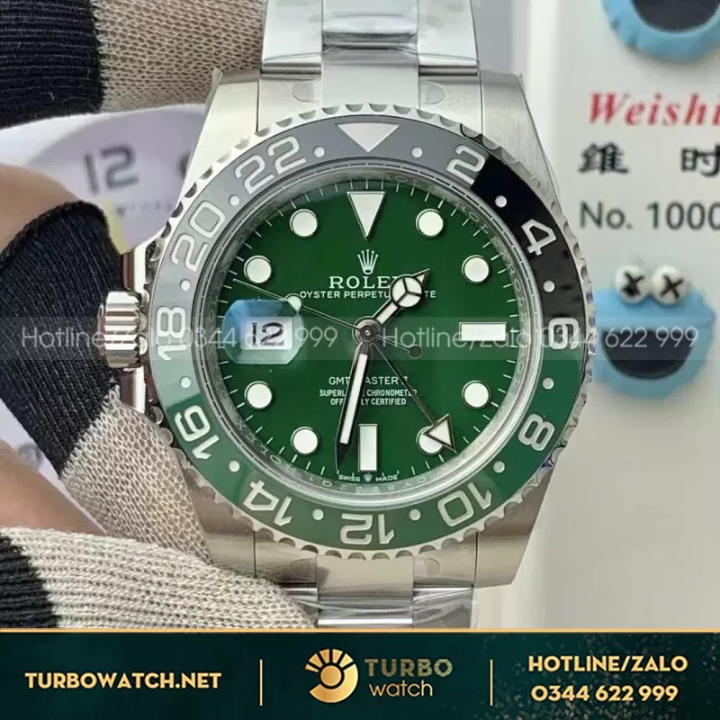 Đồng Hồ Rolex GMT-Master II 126720VTNR Replica 11 Sprite Clean 40mm