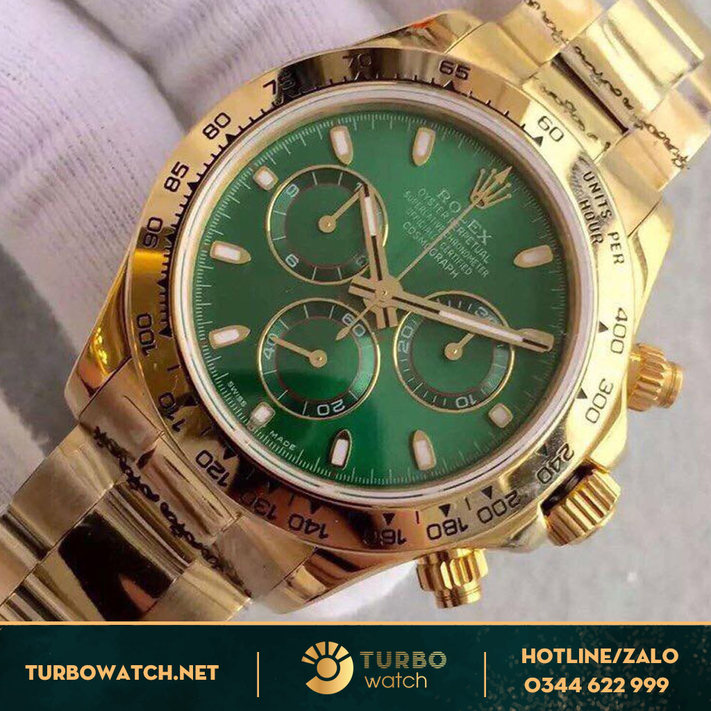 đồng hồ Rolex replica 1-1 Cosmograph Daytona Green