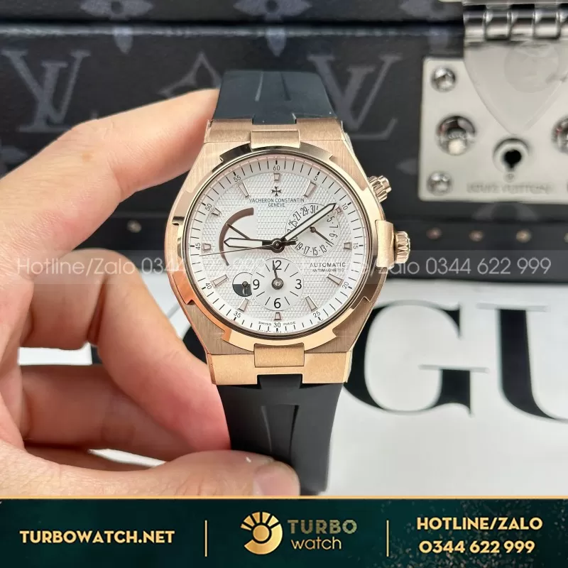 Đồng Hồ Vacheron Constantin Replica 11 Overseas Dual Time 47450 Mạ Vàng Hồng Xưởng 9F 42mm
