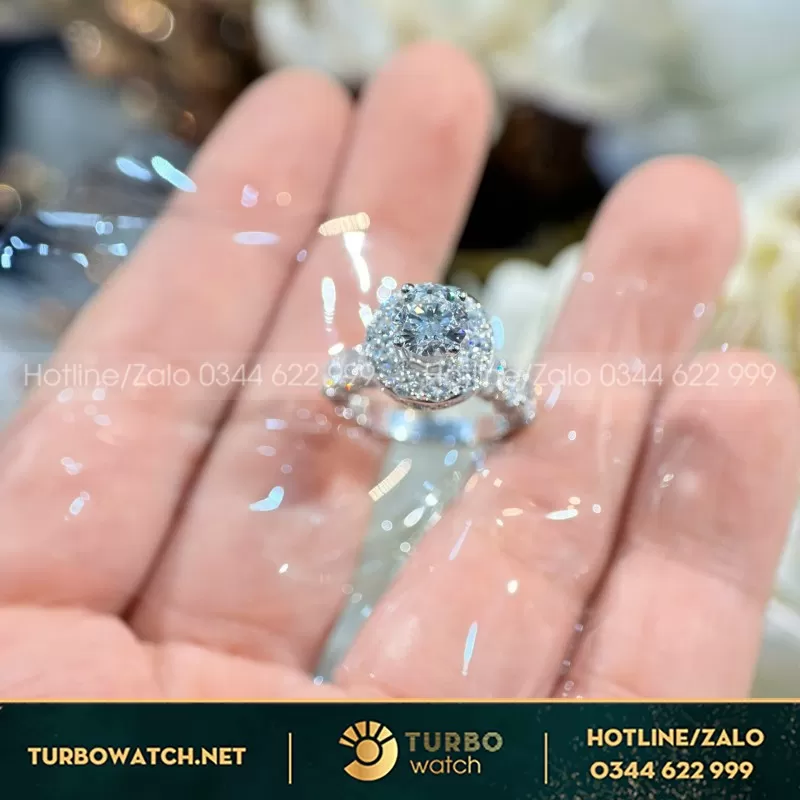 Nhẫn Au585+Diamond Lab+7.2mm lab