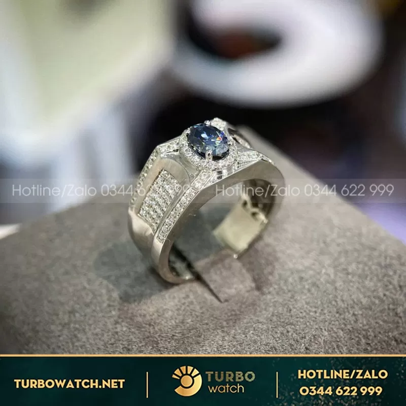Nhẫn Đính Ngọc Xanh Sapphire Glory