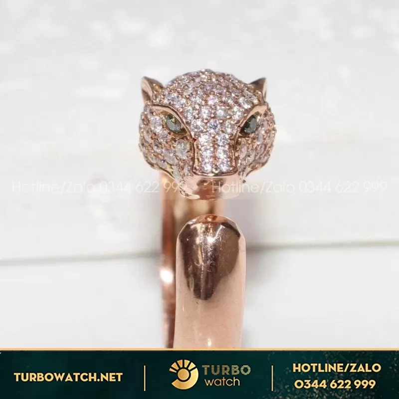 Nhẫn Nam Chế Tác Vàng Hồng 14K Moissanite