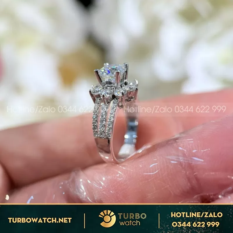 Nhẫn Nữ Au410+Diamond Lab+6.0 Lab