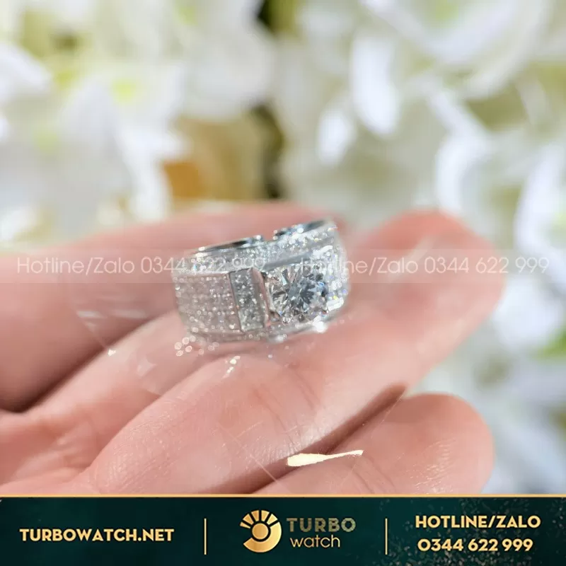 Nhẫn Nữ Au750+Diamond Lab+10Mm Lab