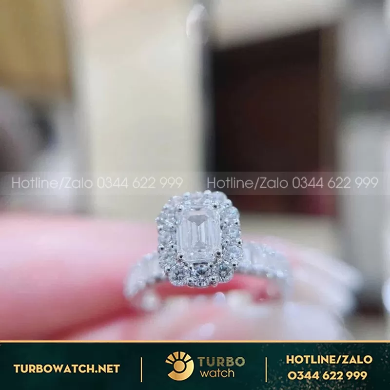 Nhẫn Nữ Thiết Kế Vàng 18K Kim Cương Nuôi Cấy Cvd