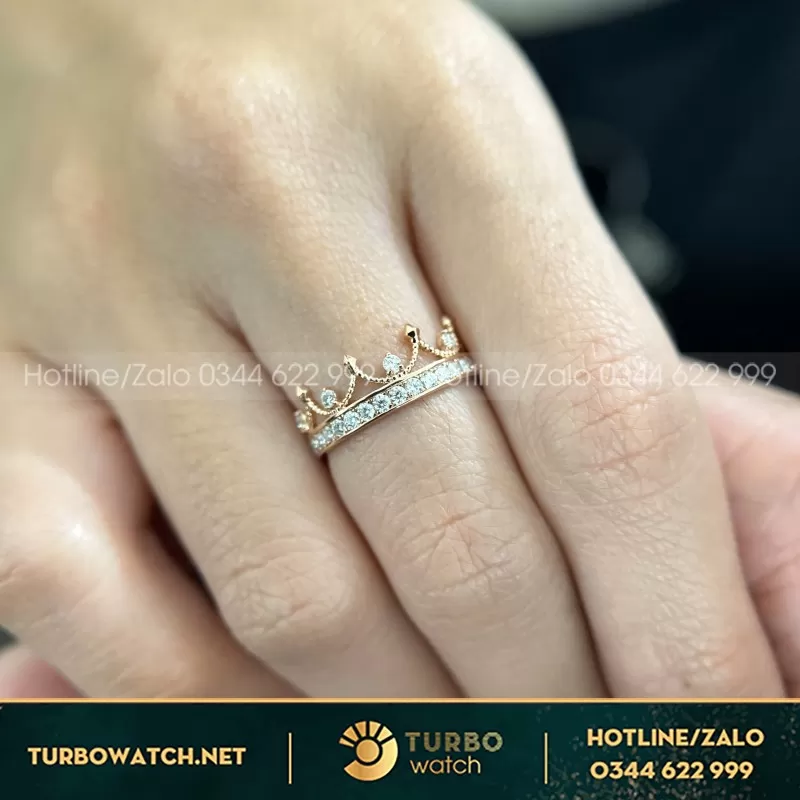 Nhẫn Nữ Vàng Hồng Thiết Kế