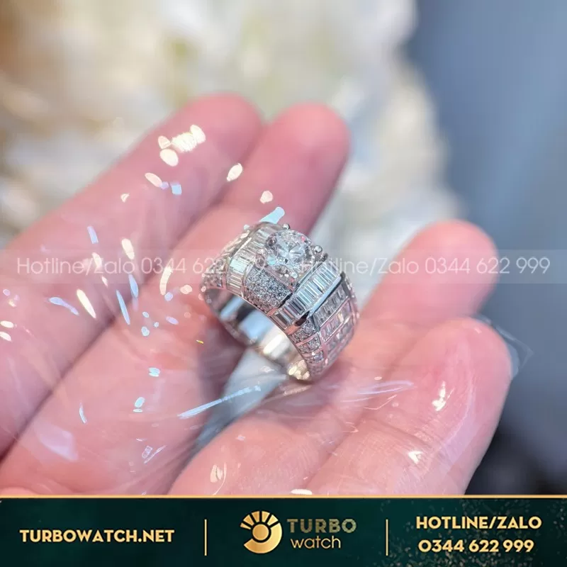 Nhẫn Ring Men Custom Full Diamond