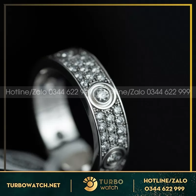 Nhẫn Vàng Trắng Diamond