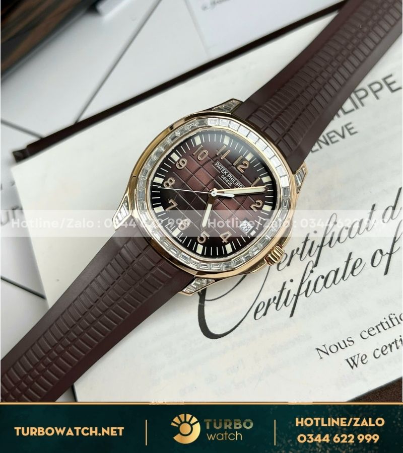 Patek philippe aquanaut 5167r độ kim cương moissanitte