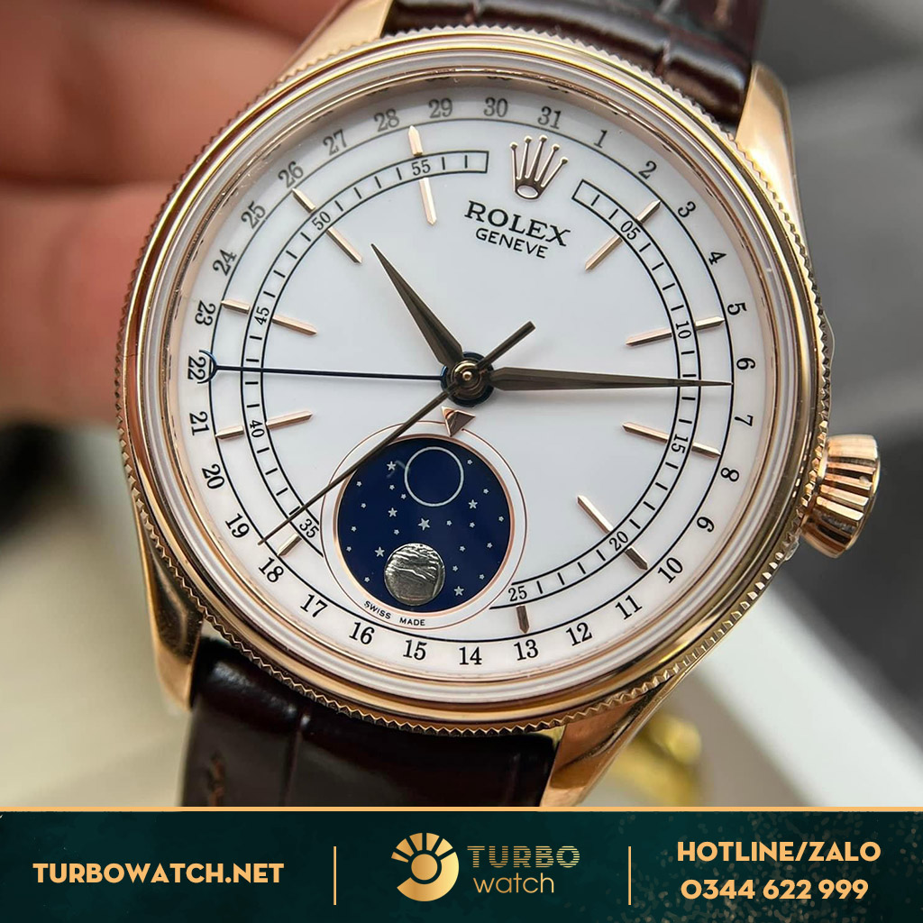 Rolex cellini moonphase roe gold