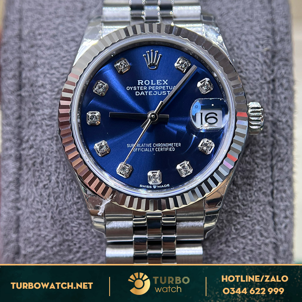 Rolex datejust 31mm blue dial fake