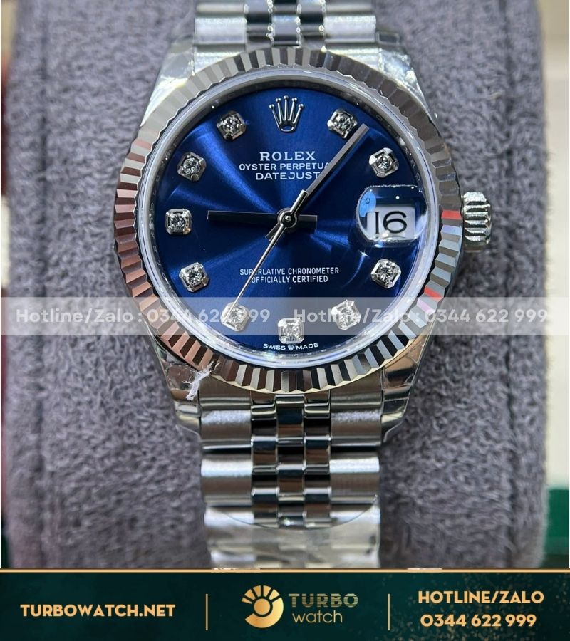 Rolex datejust 31mm blue dial fake