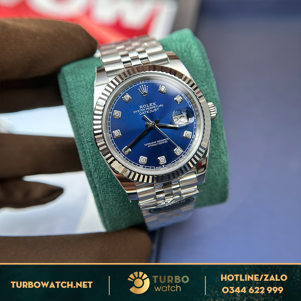 Rolex datejust 41mm blue dial