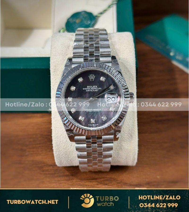 Rolex Datejust 41mm mặt MOP Xà Cừ Tím