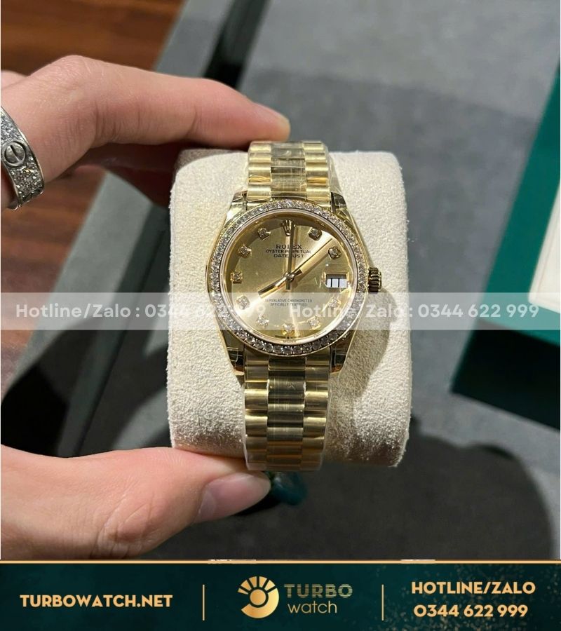 Rolex datejust nữ full gold fake