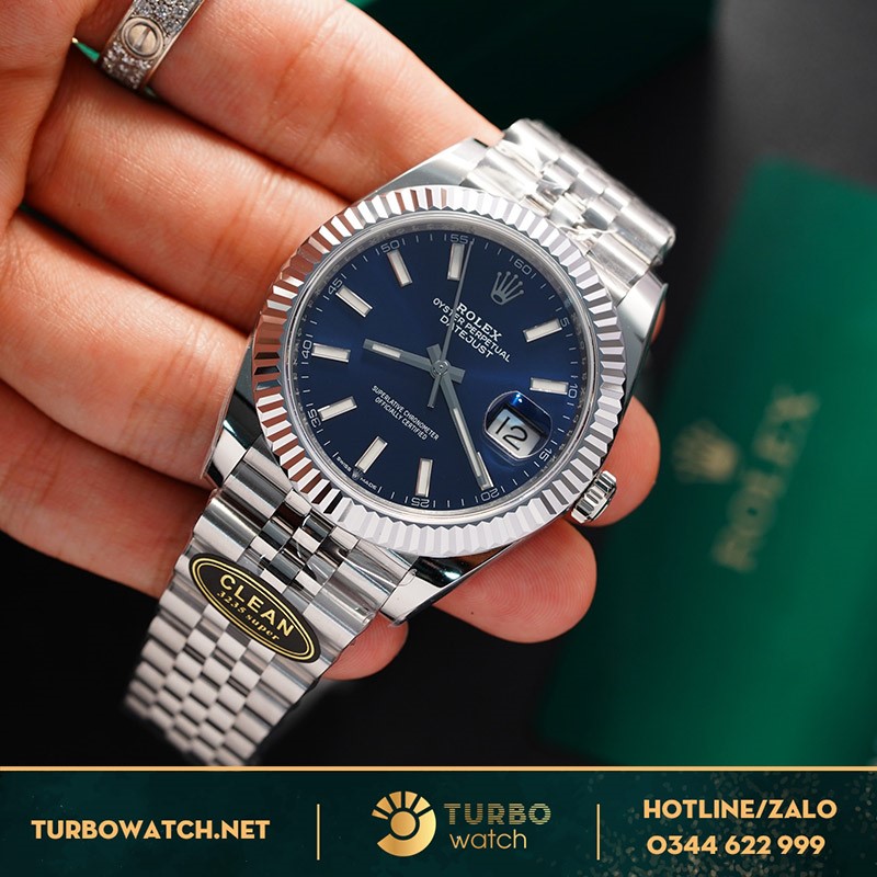 Đồng hồ Rolex like auth có mặt số xanh dương trẻ trung và ấn tượng