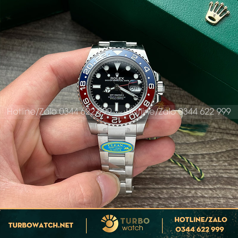 Rolex gmt master ii oyster pessi Cal 3285 clean factory