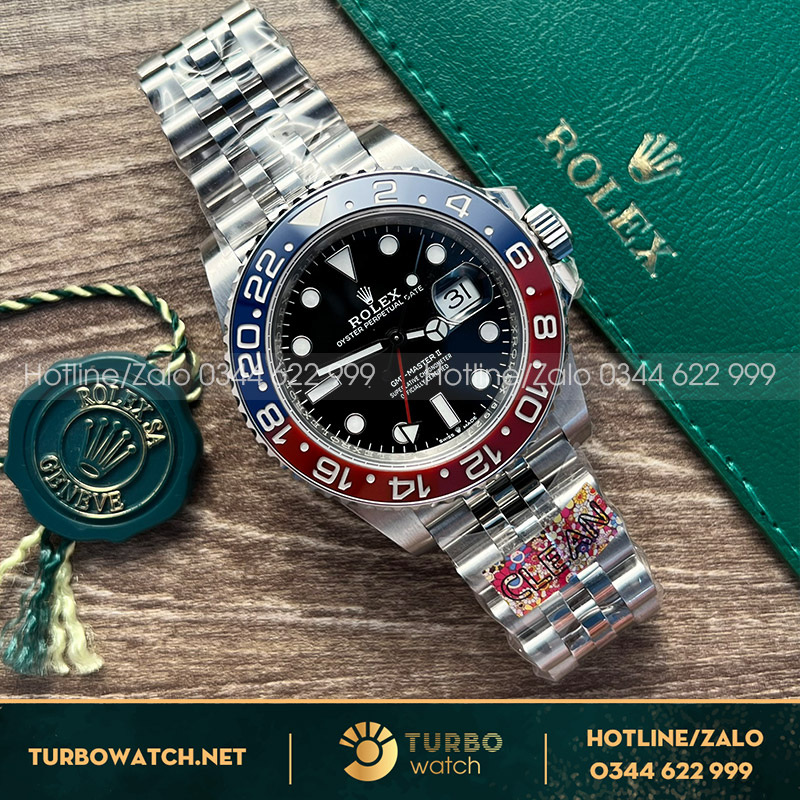Rolex gmt pessi fake dây jubilee clean factory
