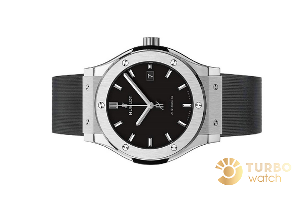 Mặt số đồng hồ Hublot Classic Fusion Black 42mm replica thiết kế đầy ấn tượng