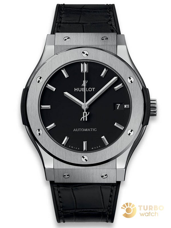 Chất liệu đồng hồ Hublot Classic Fusion Black 42mm fake 1 cao cấp