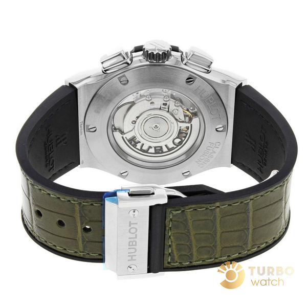 Dây đeo đồng hồ Hublot Classic Fusion Black 42mm fake 1 da cá sấu bền đẹp