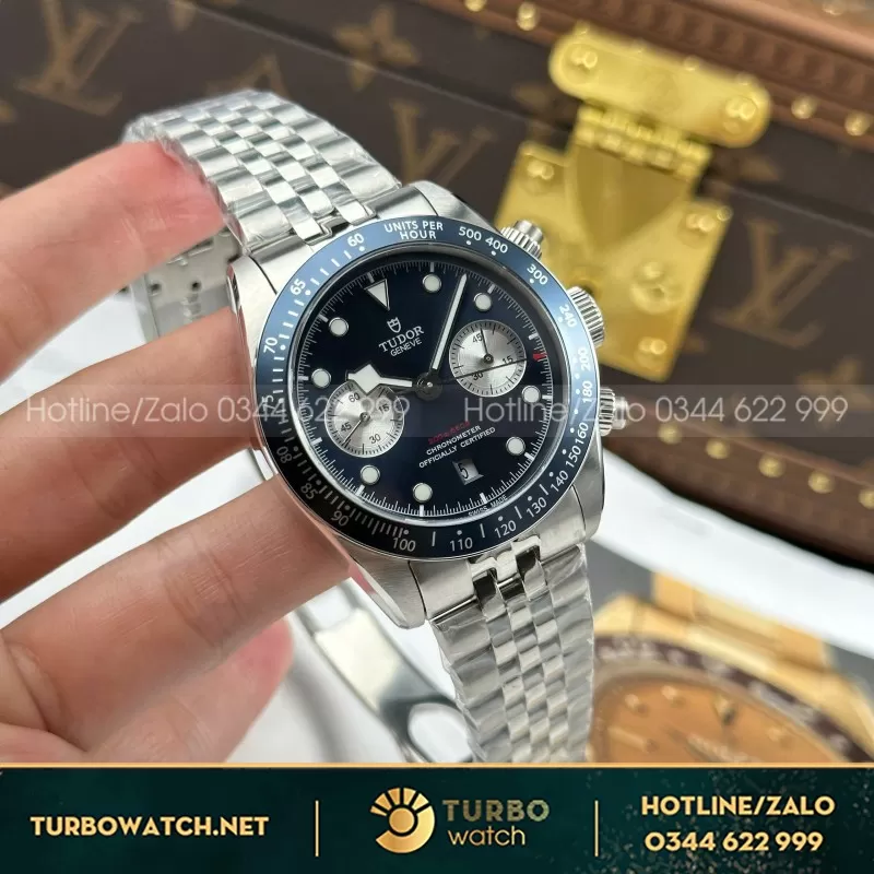 Tudor Black Bay Chronograph• size 41mm• máy ETA7750 chạy full kim full chức năng Chronograph
