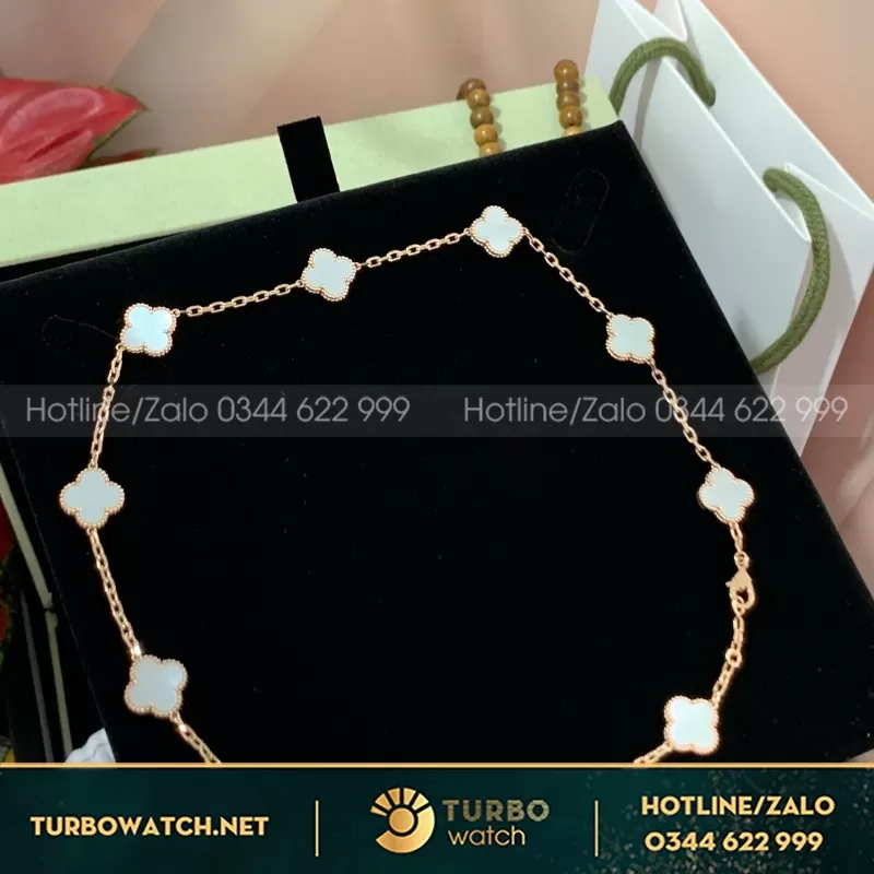 Vòng Cổ Nữ Vca Vàng Hồng 18K